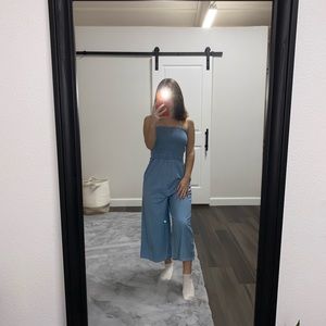 Cupcake Couture (Iris) strapless blue jumpsuit